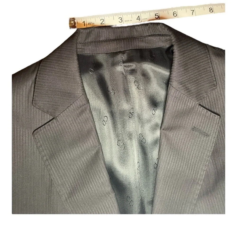 Christian Dior Black Pinstripe Blazer Sport Coat Jacket Men’s 38R IT48